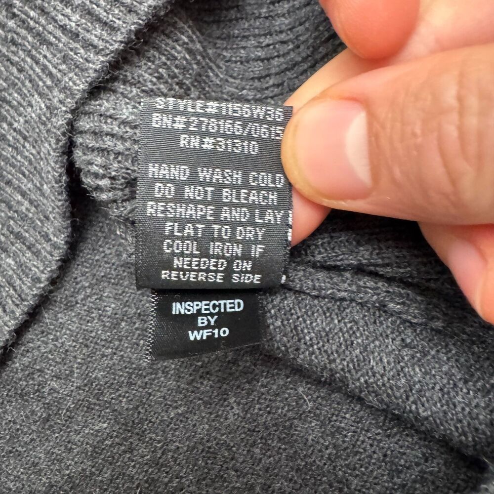 BCX Downtime A-Line Sweater Dress Womens Small smoke Gray Crew Neck Acrylic NWT - Picture 8 of 15